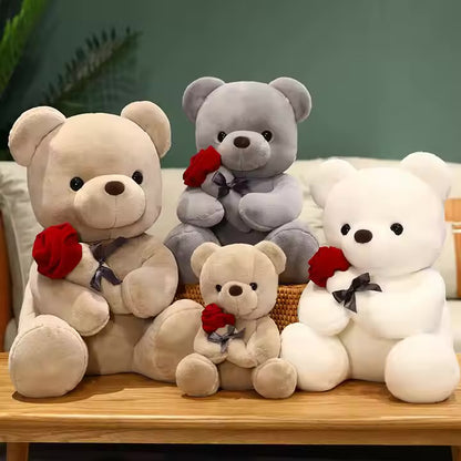 Cute Rose Bear Plush Toy